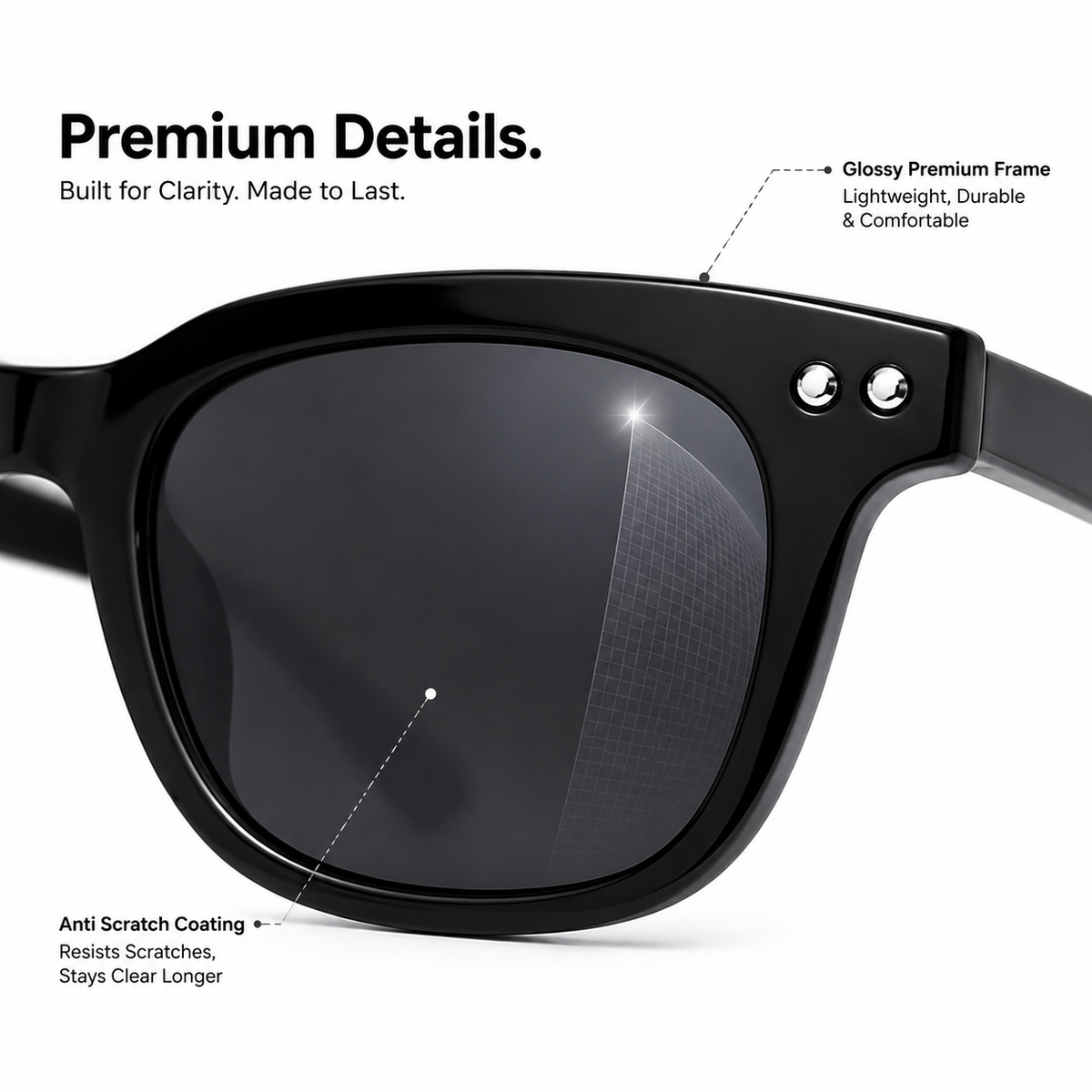 Black Edge Polarized Sunglasses